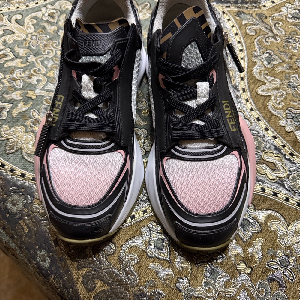 Fendi Black and White Sneakers